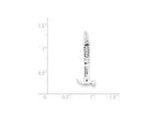 FJC Finejewelers Sterling Silver Antiqued Hammer Charm