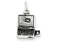 FJC Finejewelers Sterling Silver Antiqued Laptop Charm