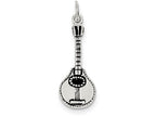 FJC Finejewelers Sterling Silver Antiqued Ukulele Charm