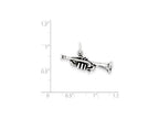 FJC Finejewelers Sterling Silver Antiqued Trumpet Charm