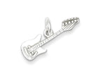 FJC Finejewelers Sterling Silver Electric Guitar Charm