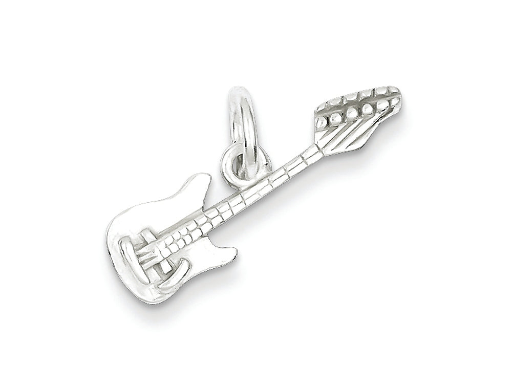 FJC Finejewelers Sterling Silver Electric Guitar Charm
