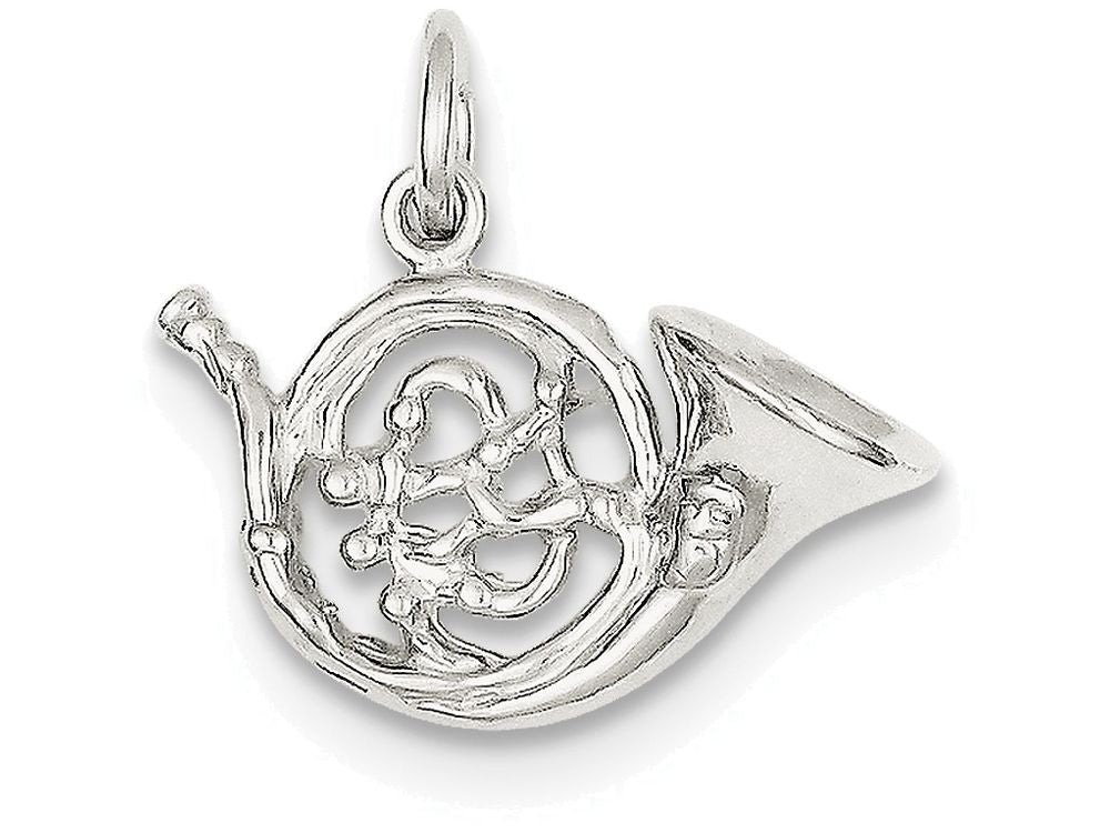 FJC Finejewelers Sterling Silver French Horn Charm