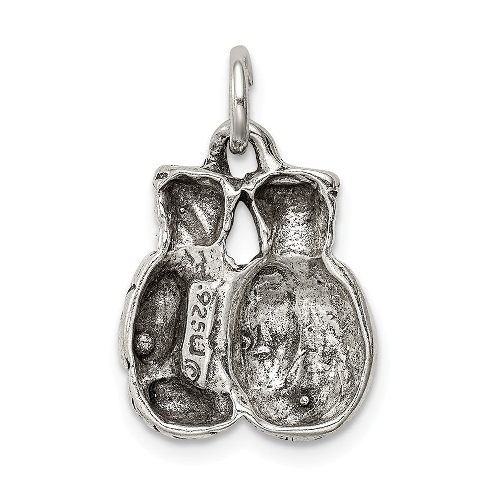 FJC Finejewelers Sterling Silver Antiqued Boxing Gloves Charm