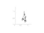 FJC Finejewelers Sterling Silver Antiqued Rollerskate Charm