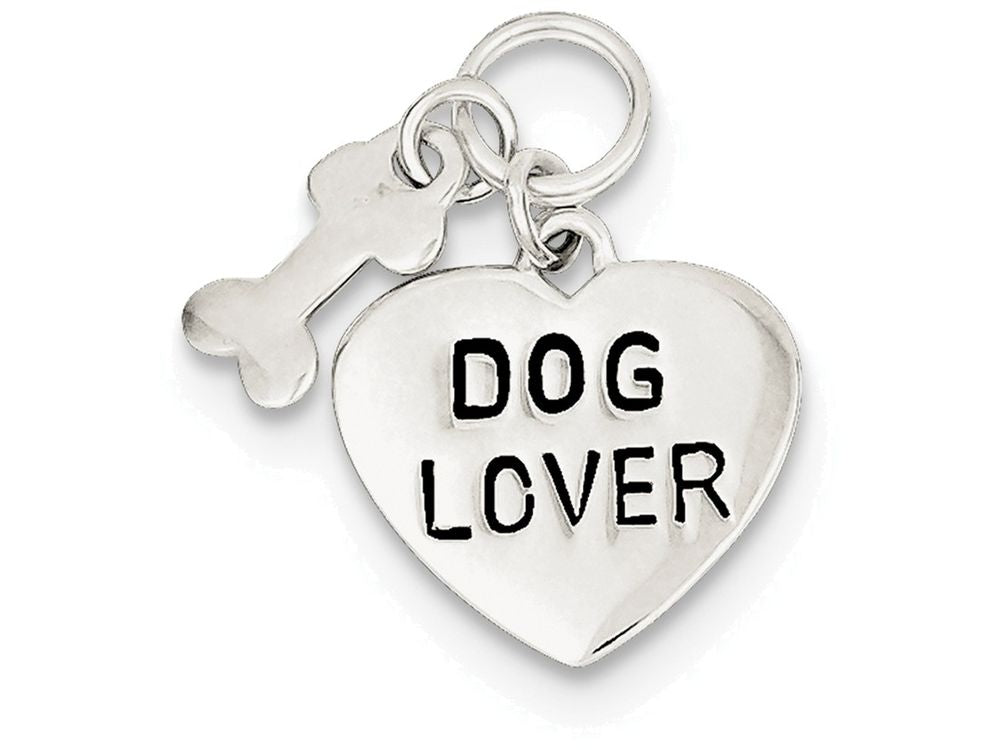 FJC Finejewelers Sterling Silver Dog Lover Pendant Necklace - Chain Included