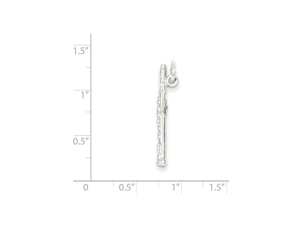 FJC Finejewelers Sterling Silver Flute Charm