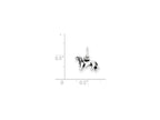 FJC Finejewelers Sterling Silver Antiqued Dog Charm