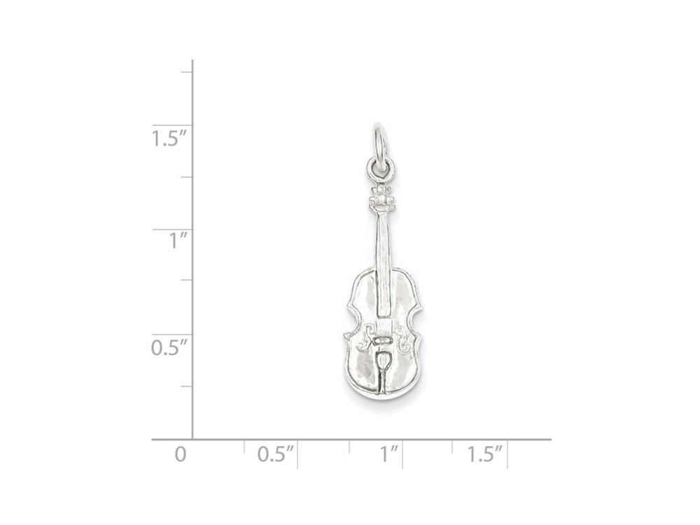 FJC Finejewelers Sterling Silver Violin Charm