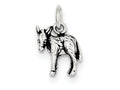 FJC Finejewelers Sterling Silver Antiqued Donkey Charm