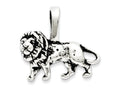 FJC Finejewelers Sterling Silver Antiqued Lion Charm