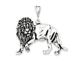FJC Finejewelers Sterling Silver Antiqued Lion Charm