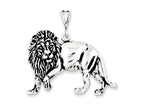 FJC Finejewelers Sterling Silver Antiqued Lion Charm