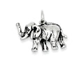 FJC Finejewelers Sterling Silver Antiqued Elephant Charm