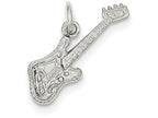FJC Finejewelers Sterling Silver Electric Guitar Charm