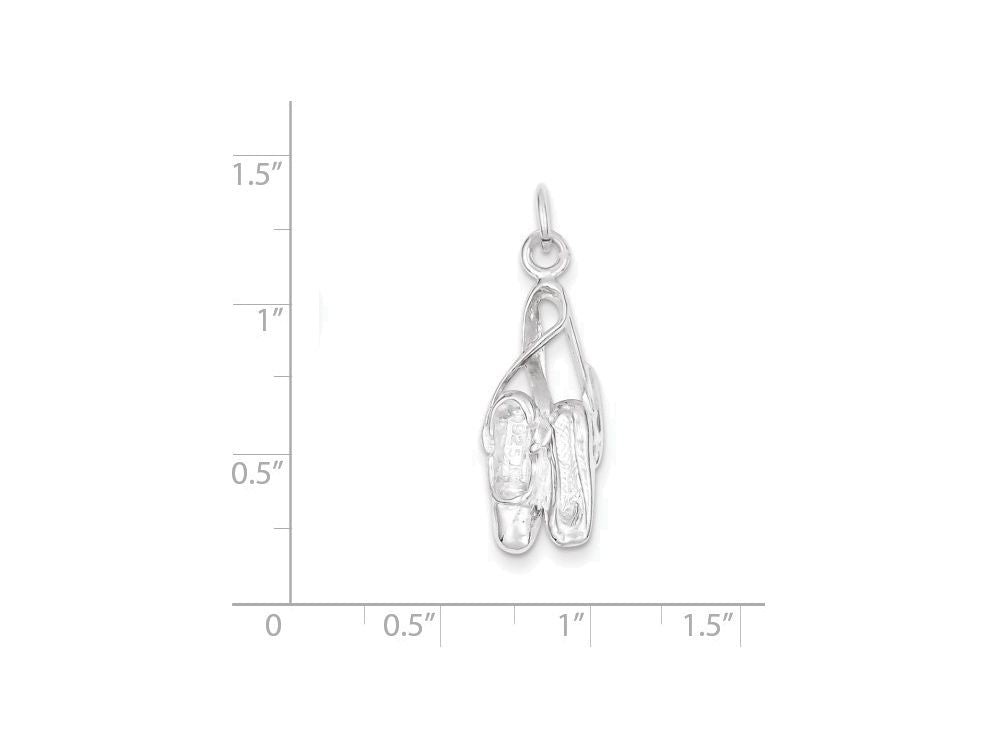 FJC Finejewelers Sterling Silver Ballet Slippers Charm