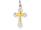 FJC Finejewelers Sterling Silver Cross Pendant Necklace - Chain Included