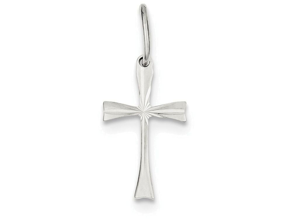 FJC Finejewelers Sterling Silver Cross Pendant Necklace - Chain Included