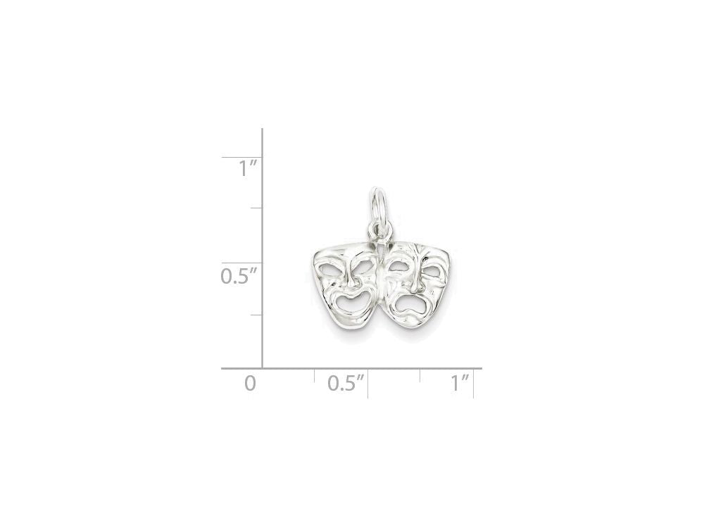 FJC Finejewelers Sterling Silver Comedy/tragedy Charm