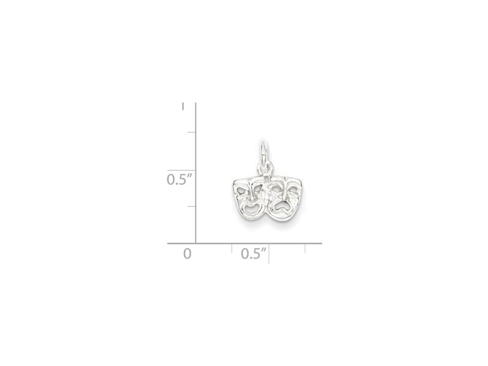 FJC Finejewelers Sterling Silver Comedy/tragedy Charm