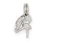 FJC Finejewelers Sterling Silver Ballerina With Shoe Charm