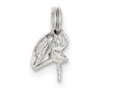 FJC Finejewelers Sterling Silver Ballerina With Shoe Charm