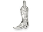 FJC Finejewelers Sterling Silver Cowboy Boot Charm
