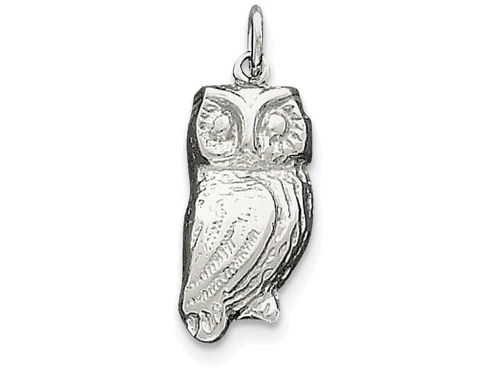 FJC Finejewelers Sterling Silver Owl Charm