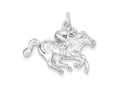 FJC Finejewelers Sterling Silver Race Horse Charm