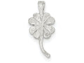 FJC Finejewelers Sterling Silver 4-leaf Clover Charm