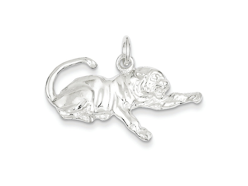 FJC Finejewelers Sterling Silver Tiger Charm