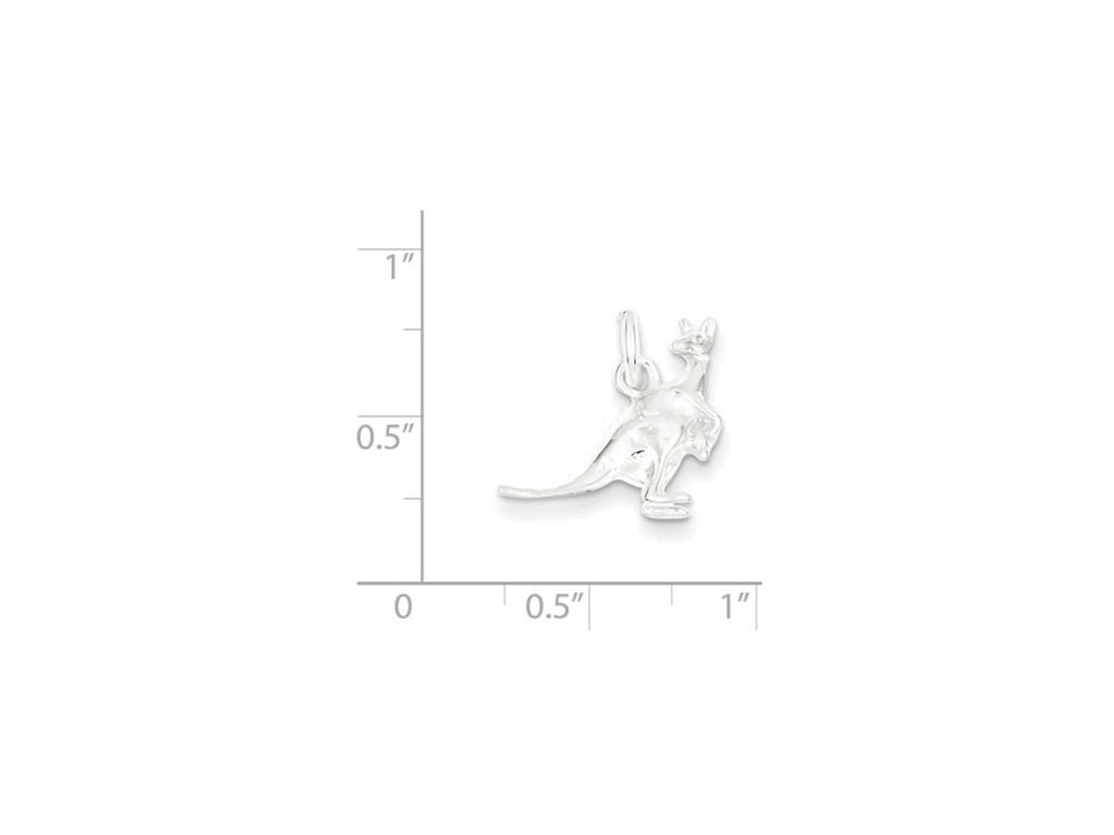 FJC Finejewelers Sterling Silver Kangaroo Charm