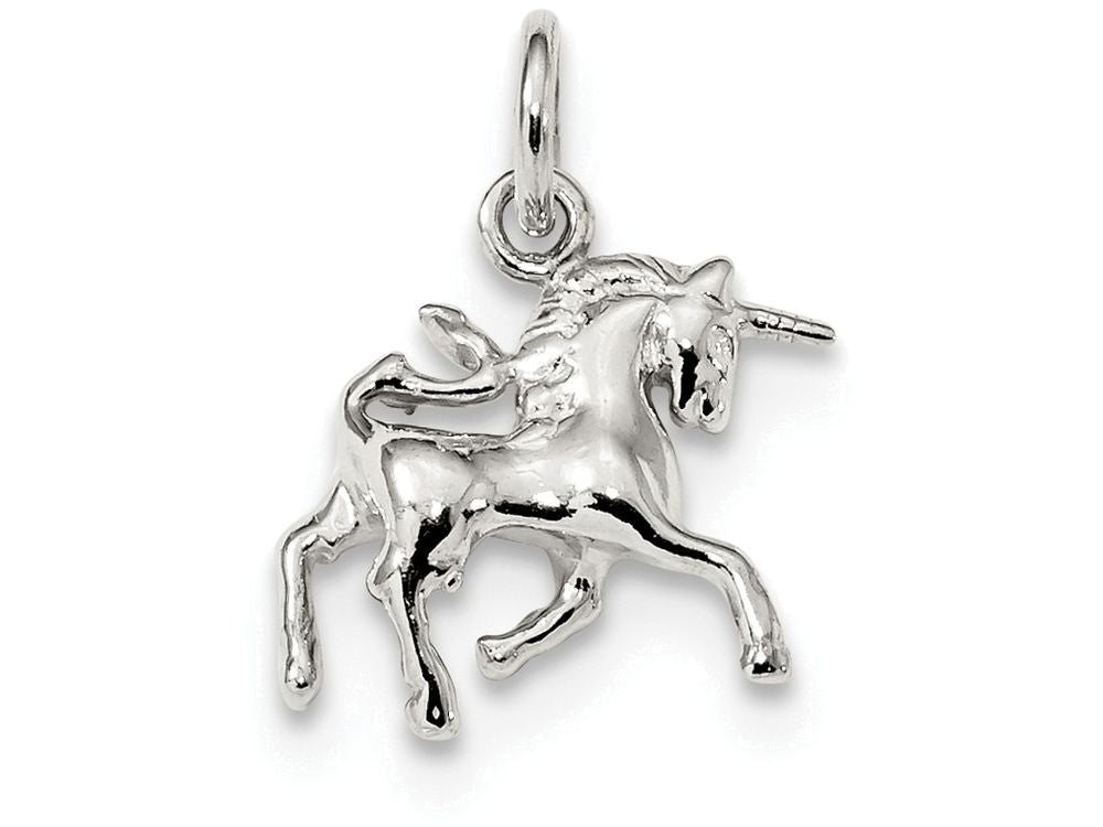 FJC Finejewelers Sterling Silver Unicorn Charm