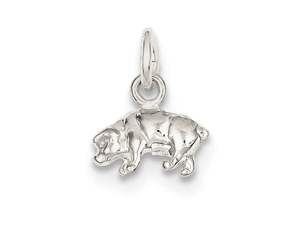 FJC Finejewelers Sterling Silver Pig Charm