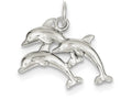 FJC Finejewelers Sterling Silver Dolphins Charm