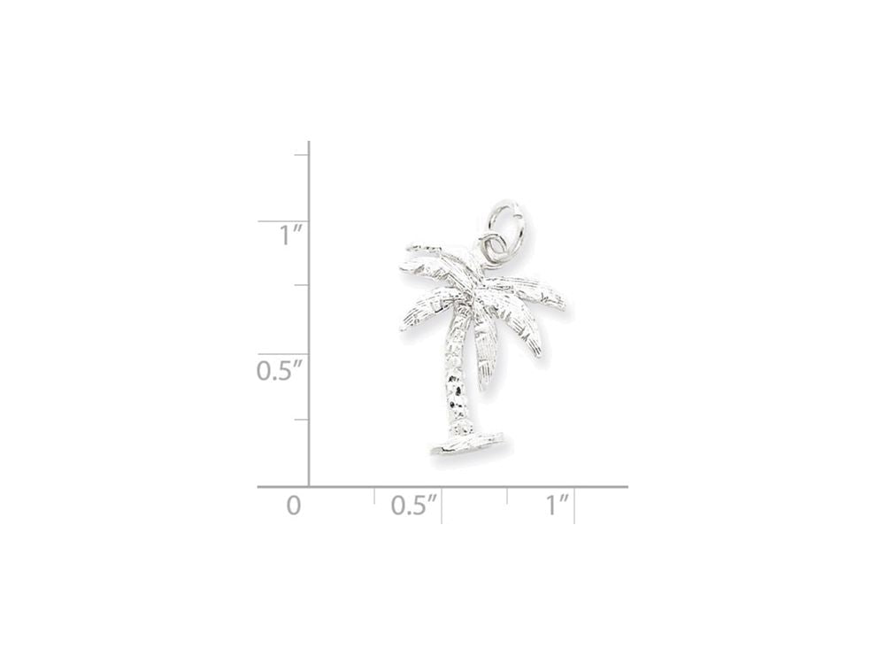 FJC Finejewelers Sterling Silver Palm Tree Charm