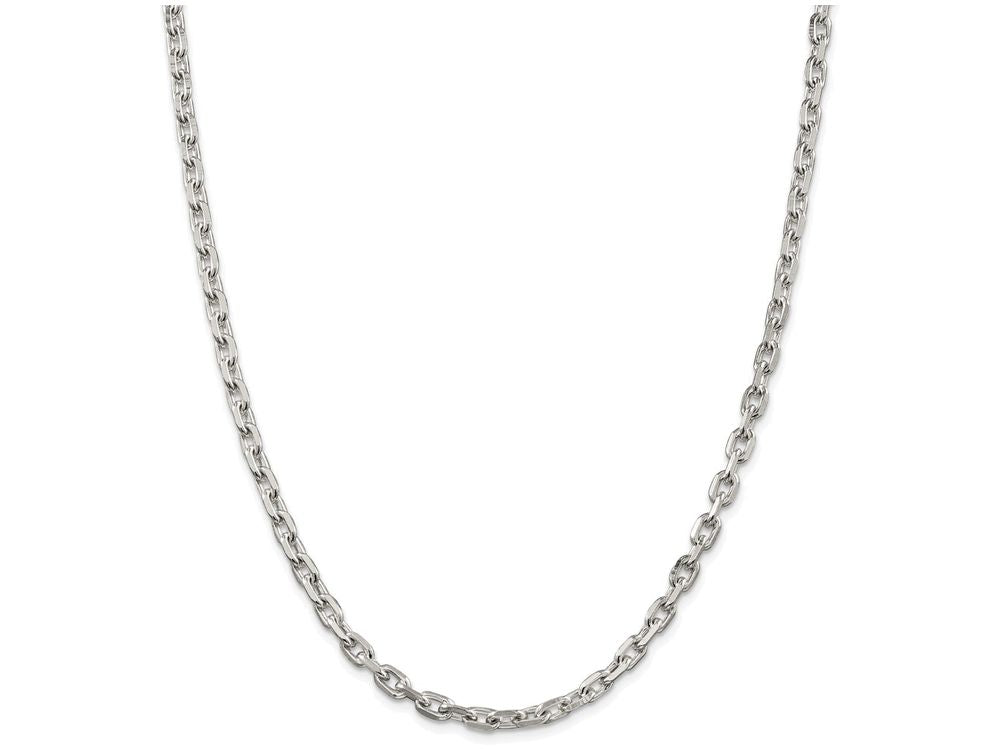 FJC Finejewelers 18 Inch Sterling Silver 4.90mm Cable Chain Necklace