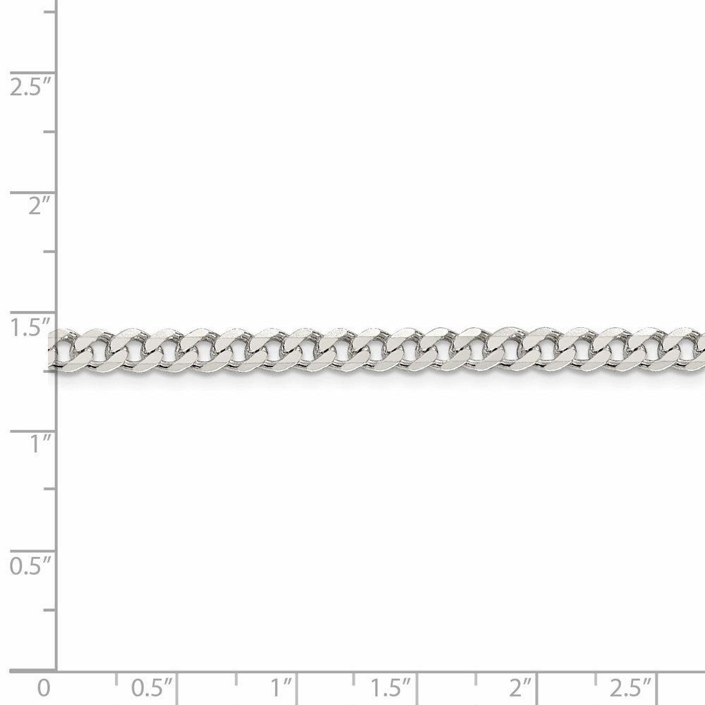 FJC Finejewelers Sterling Silver Rhodium Plated 4.25mm Curb Chain Necklace