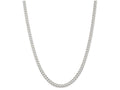 FJC Finejewelers Sterling Silver Rhodium Plated 4.25mm Curb Chain Necklace