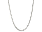 FJC Finejewelers Sterling Silver Rhodium Plated 4.25mm Curb Chain Necklace