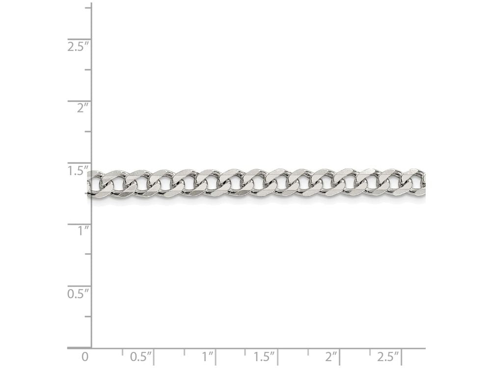 FJC Finejewelers 16 Inch Sterling Silver 6mm Curb Chain Necklace