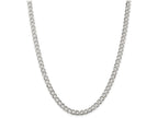 FJC Finejewelers 16 Inch Sterling Silver 6mm Curb Chain Necklace