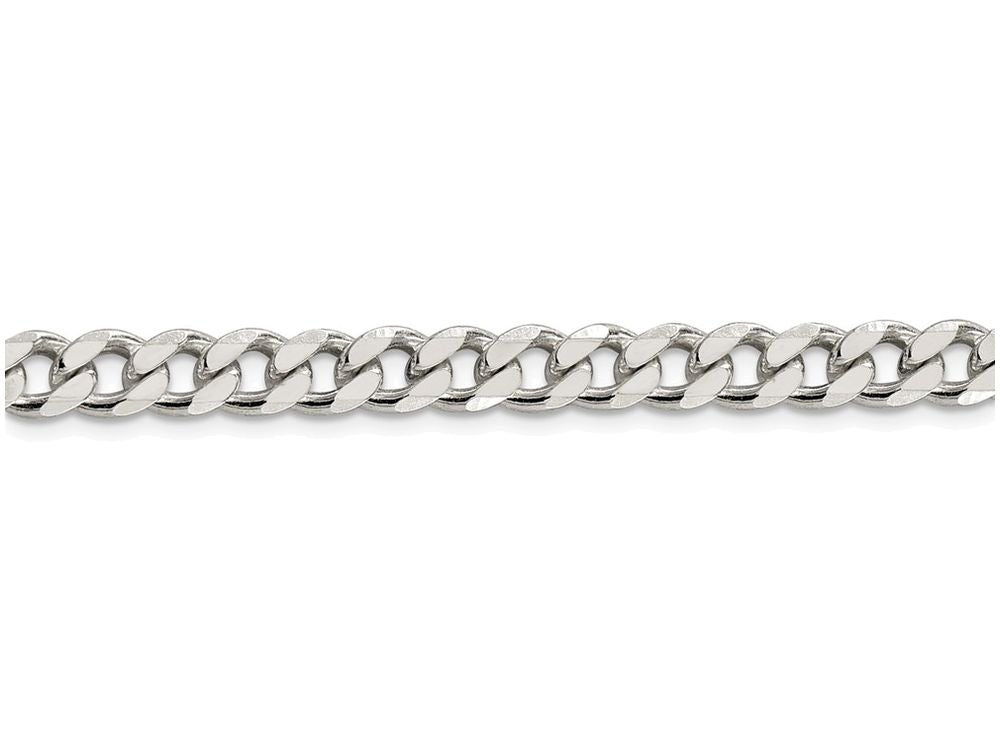FJC Finejewelers 16 Inch Sterling Silver 7mm Curb Chain Necklace