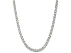 FJC Finejewelers 16 Inch Sterling Silver 7mm Curb Chain Necklace