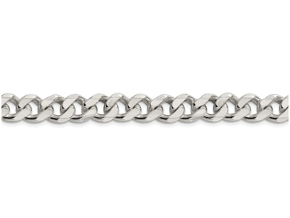 FJC Finejewelers 18 Inch Sterling Silver 9mm Curb Chain Necklace