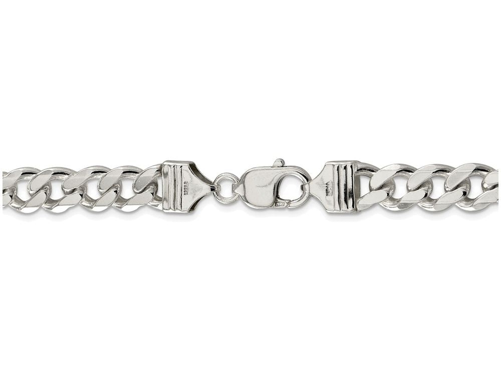 FJC Finejewelers 18 Inch Sterling Silver 9mm Curb Chain Necklace