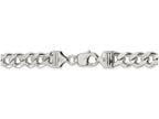 FJC Finejewelers 18 Inch Sterling Silver 9mm Curb Chain Necklace