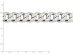 FJC Finejewelers 20 Inch Sterling Silver 16.2mm Curb Chain Necklace