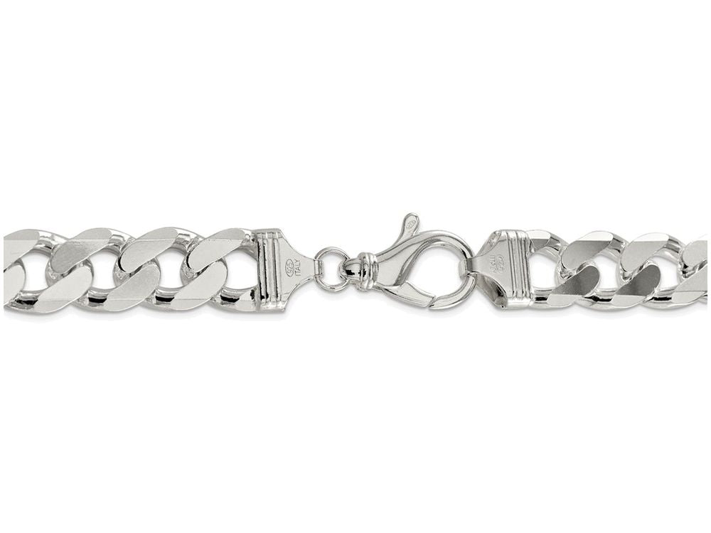 FJC Finejewelers 20 Inch Sterling Silver 16.2mm Curb Chain Necklace
