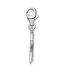 Sterling Silver Rhodium-plated Number 2 With Lobster Clasp Charm